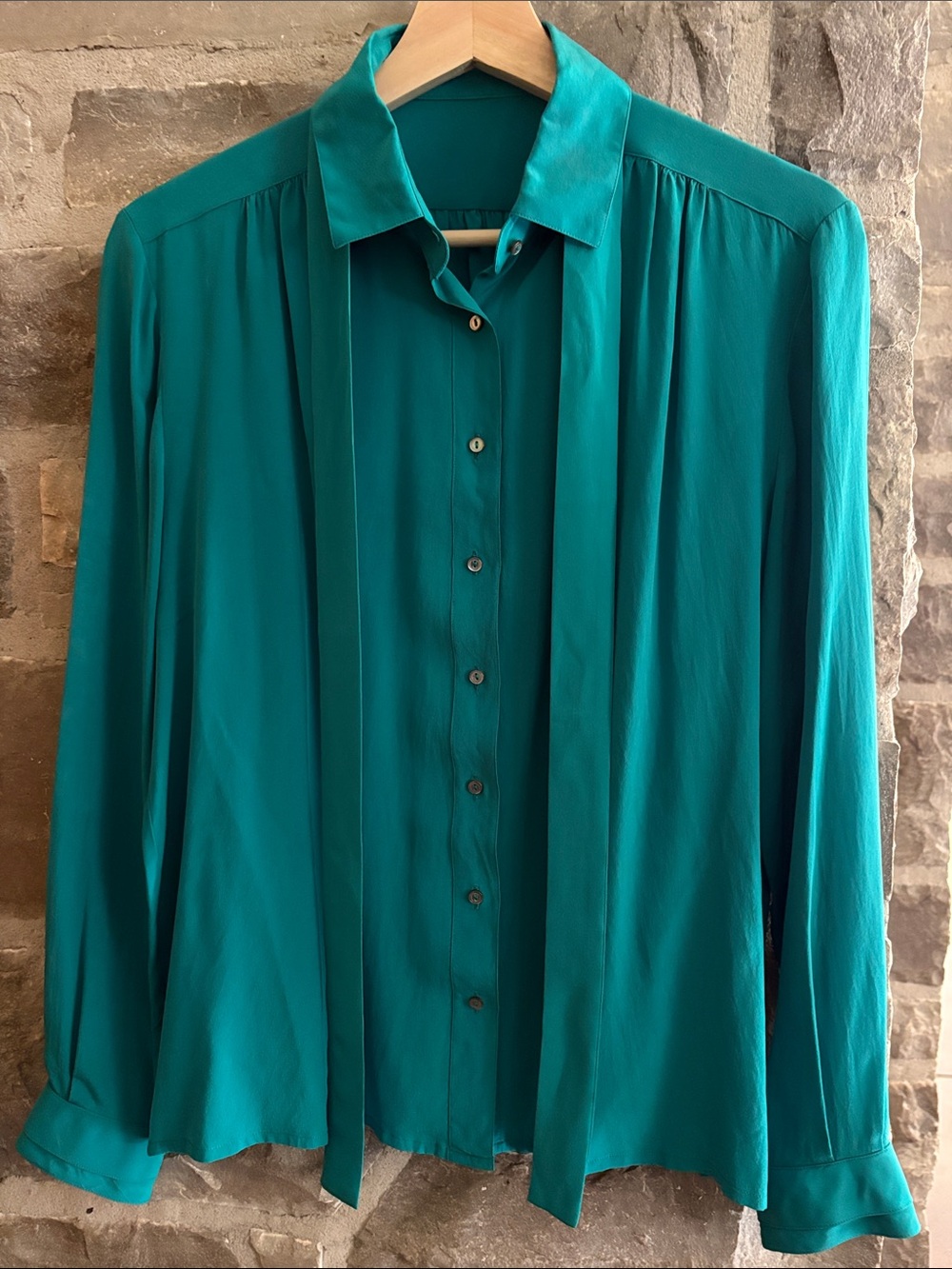 100% silk blouse